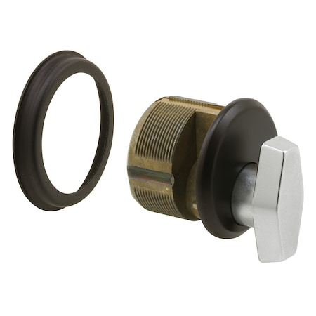 Prime-Line Commercial Door 1-5/32 in. x 1 in. Pressure Cast Zamak Bronze Plated Lock (Single Pack) J 4531